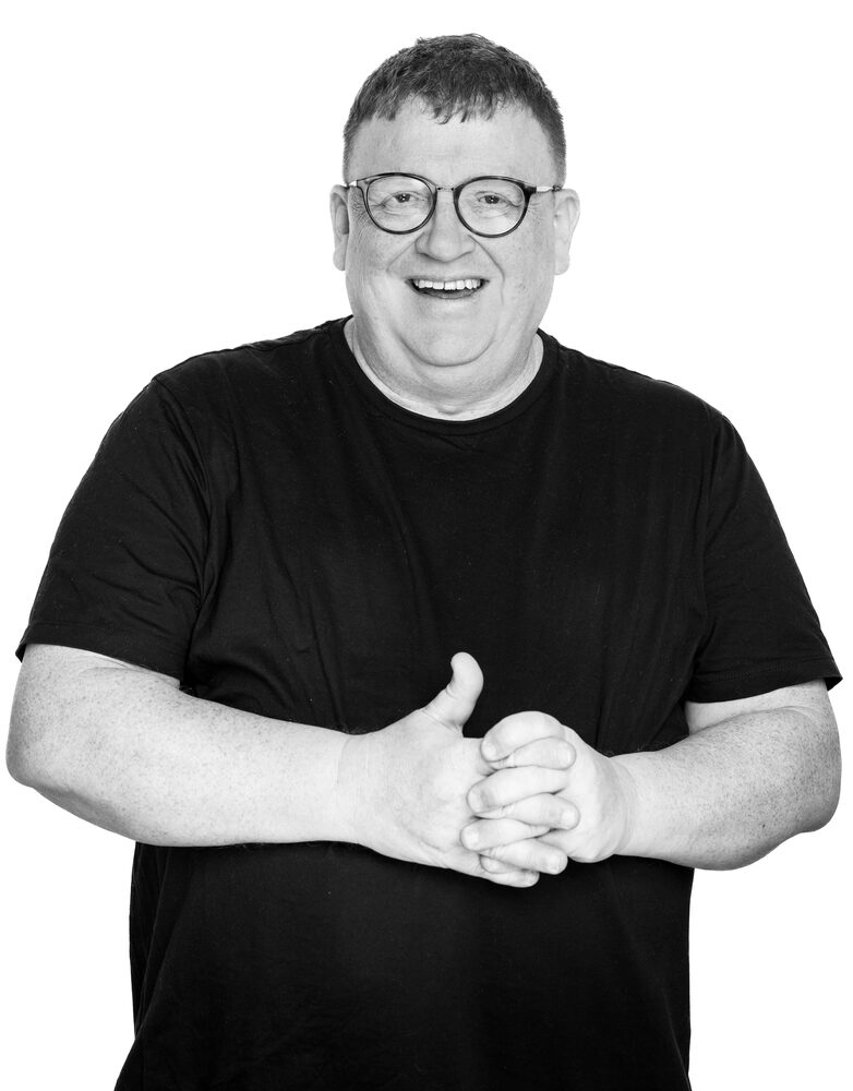 Mark Stringer — black and white portrait